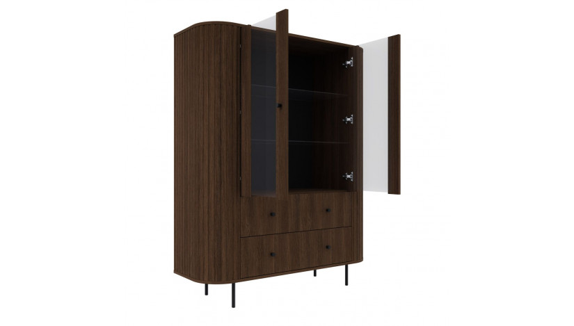 OVALIO 112 Vitrina 1F 2S ąžuolas dunin