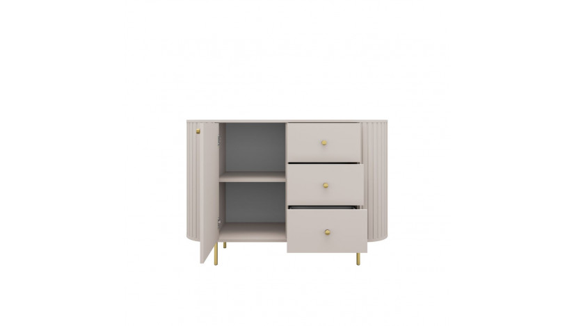 OVALIO 813 KOMODA 1F 3S smėlio