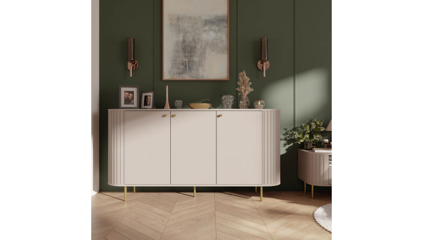 OVALIO 830 KOMODA 3F smėlio