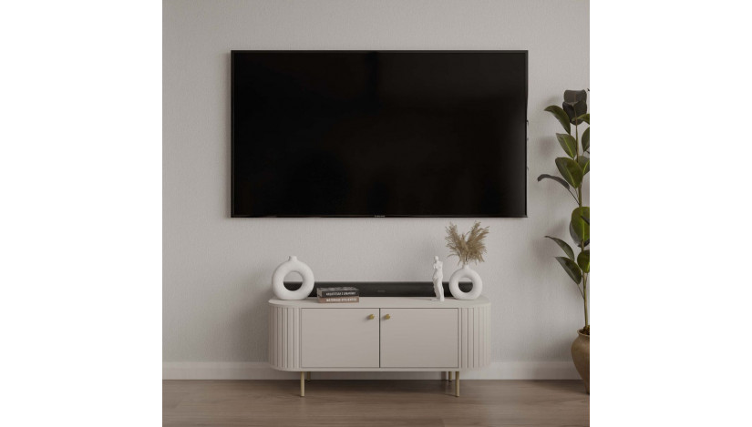 OVALIO 302 TV staliukas 2F smėlio