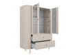OVALIO 112 Vitrina 1F 2S smėlio