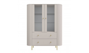 OVALIO 112 Vitrina 1F 2S smėlio