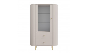 OVALIO 112 Vitrina 1F 2S smėlio