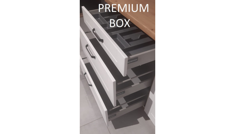 LARA 40 D 3S BB pastatoma spintelė su stalčiais grey