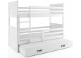 RICO Trivietė Lova 90 x 200 Balta RICO Trivietė Lova 90 x 200 Balta