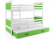 RICO Trivietė Lova 90 x 200 Balta RICO Trivietė Lova 90 x 200 Balta