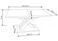 SANDOR Stalas išskleidžiamas 160-220 cm baltas