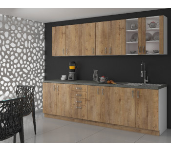 Sara Lefkas 260 cm Virtuvės Baldų Komplektas