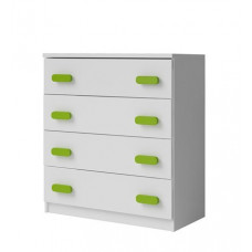 Smyk 2 Komoda 4S balta
