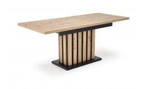 LAMELLO išskleidžiamas stalas 130-180/80 cm artisan / juoda sp.