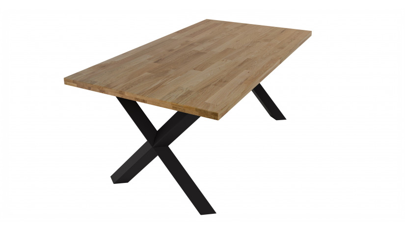 Stalas MALMO LINEAR 180x100 ąžuolo masyvas
