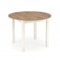 RINGO išskleidžiamas stalas 102-142x102x76 cm craft/ balta sp.