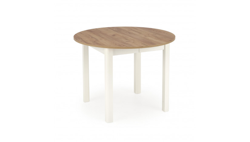 RINGO išskleidžiamas stalas 102-142x102x76 cm craft/ balta sp.