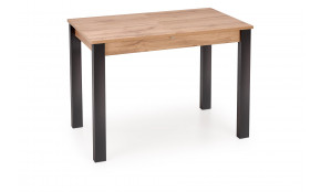 GINO išskleidžiamas stalas 100-135/60/75 cm wotan / juoda sp.