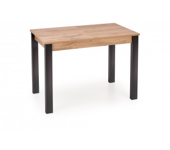 GINO išskleidžiamas stalas 100-135/60/75 cm wotan / juoda sp.