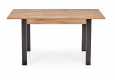 GINO išskleidžiamas stalas 100-135/60/75 cm wotan / juoda sp.