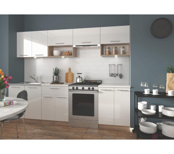VIOLA 260 mdf blizgi Virtuvės baldų komplektas