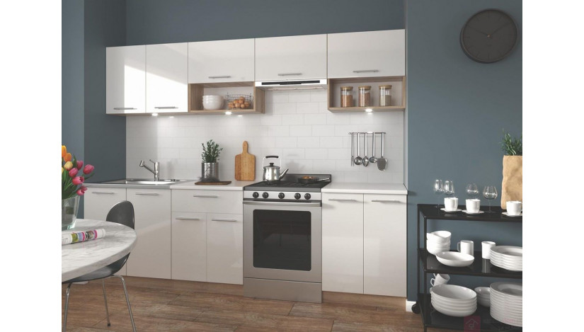VIOLA 260 mdf blizgi Virtuvės baldų komplektas