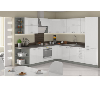 Bianka 530 Kampinis Virtuvės baldų komplektas Bianka 530 Kampinis Virtuvės baldų komplektas